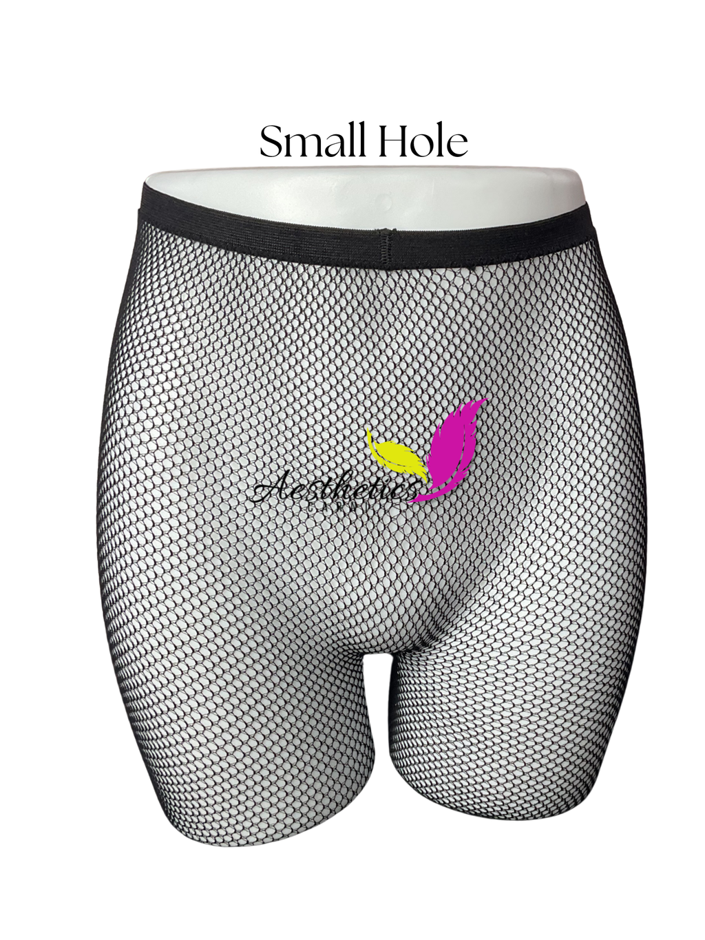 Bare Fishnet Stocking-Black (High Waist)