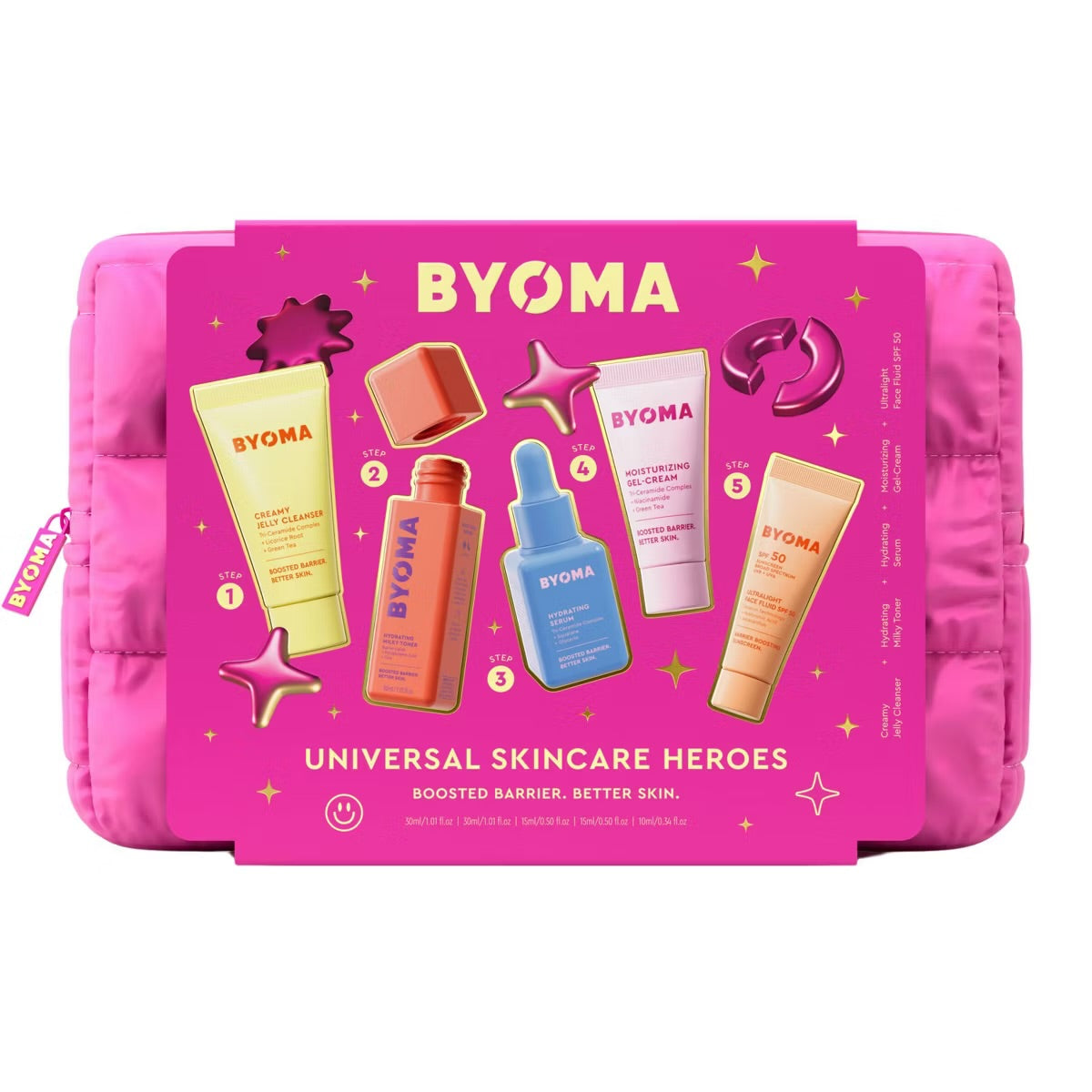 Byoma Univeral Skincare Set with Makeup Bag