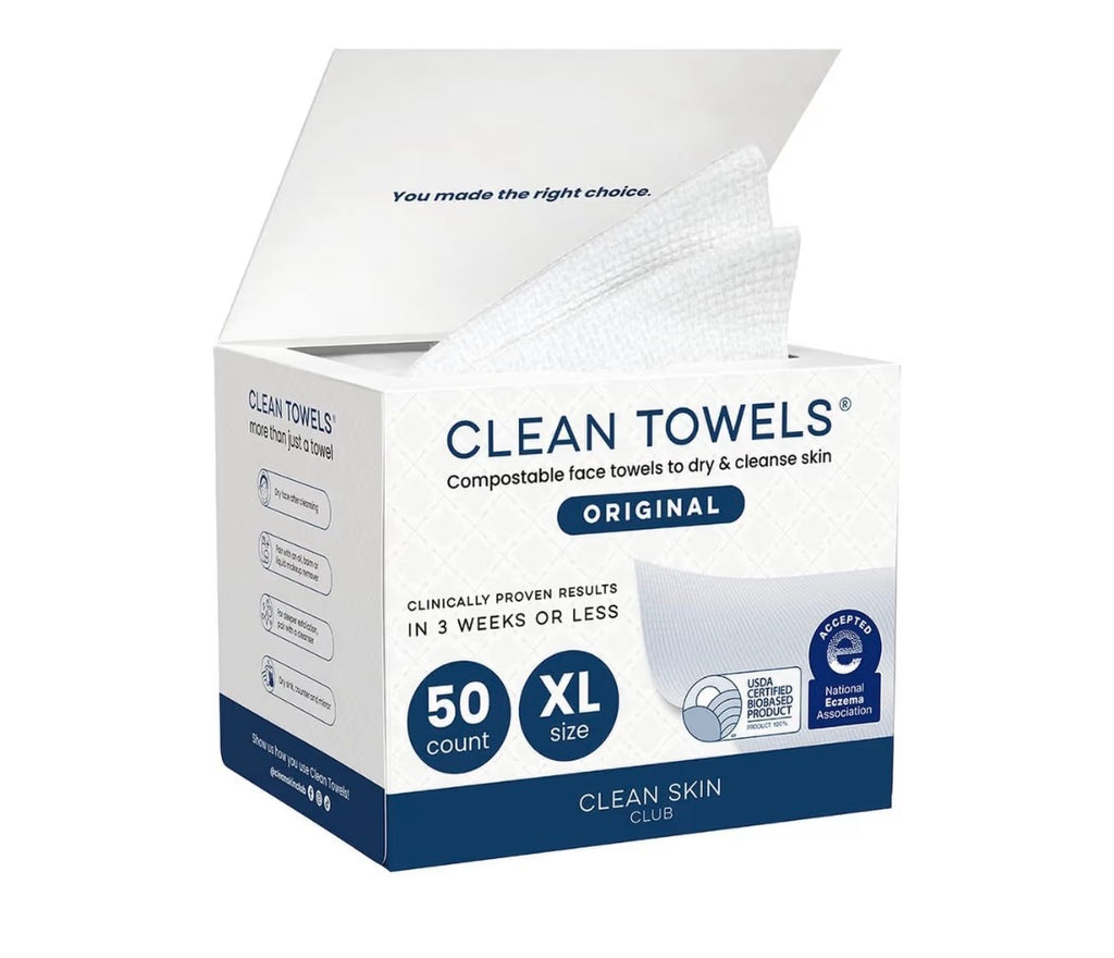 Clean Skin Club Disposable Face Towelette- XL