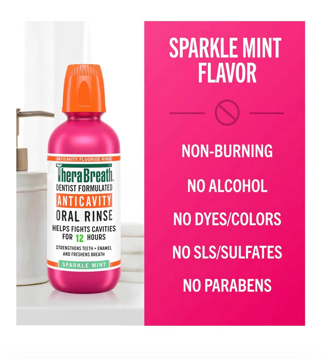 TheraBreath Anticavity Flouride Oral Rinse Mouthwash