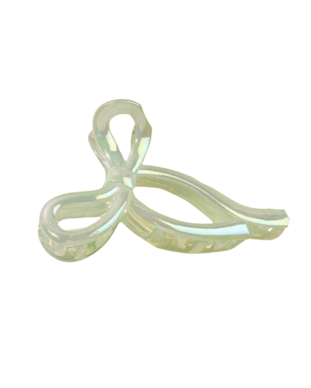 Iridescent Pastel Bow Clip