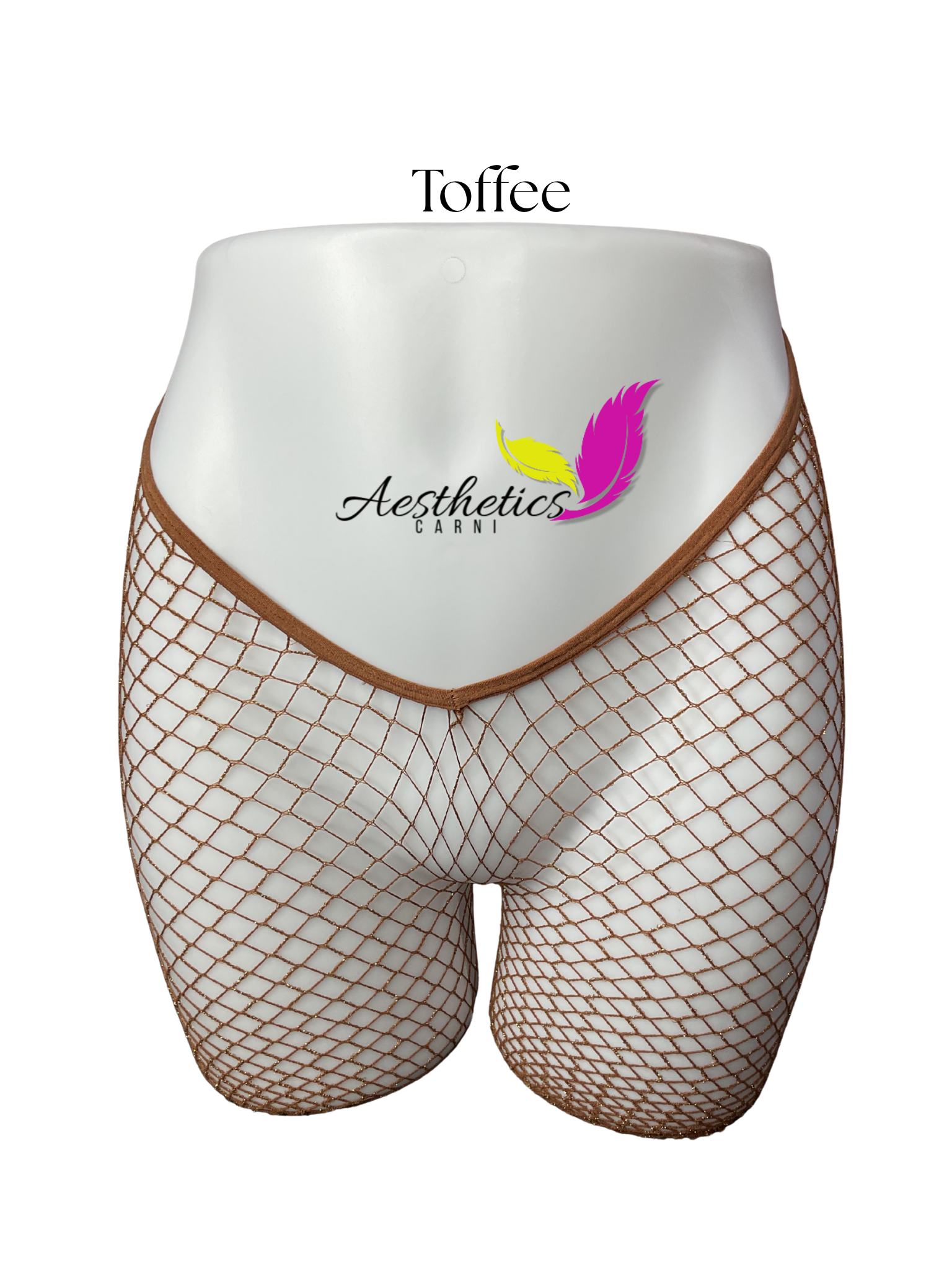 Glitter Fishnet Stockings (V-cut)