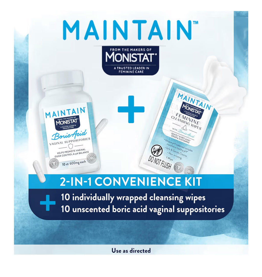 Monistat Maintain Boric Acid Ordor Control Kit