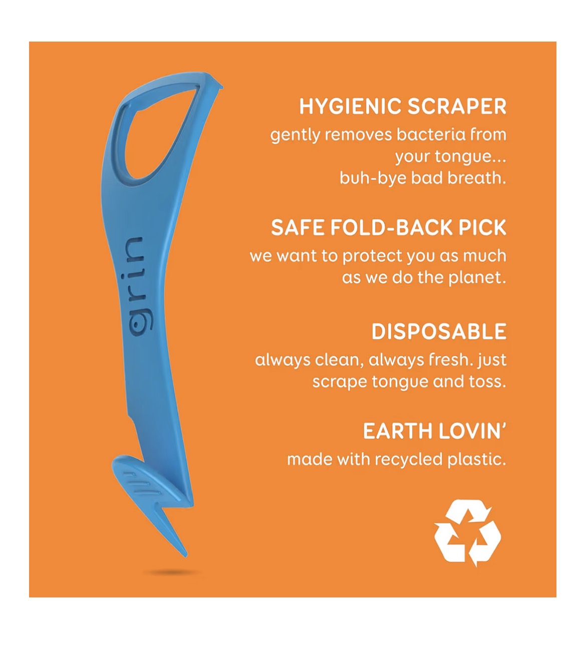 GRIN Disposable Tongue Cleaner
