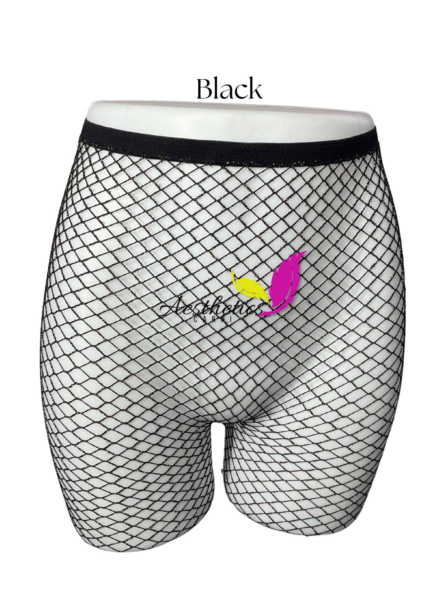 Glitter Fishnet Stockings (High Waist)