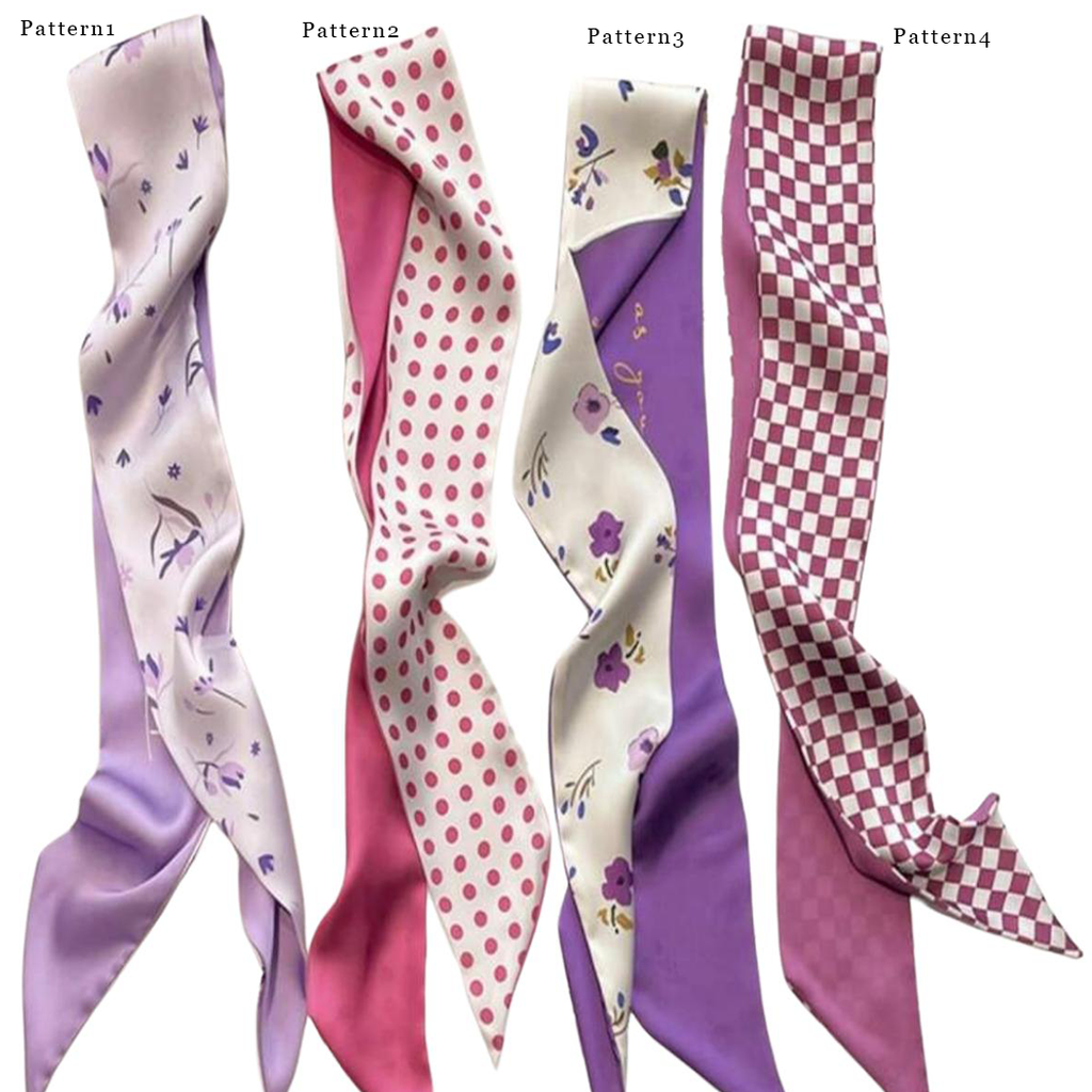 Pattern Mini Silk Scarf