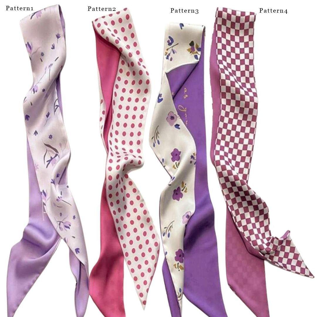 Pattern Mini Silk Scarf