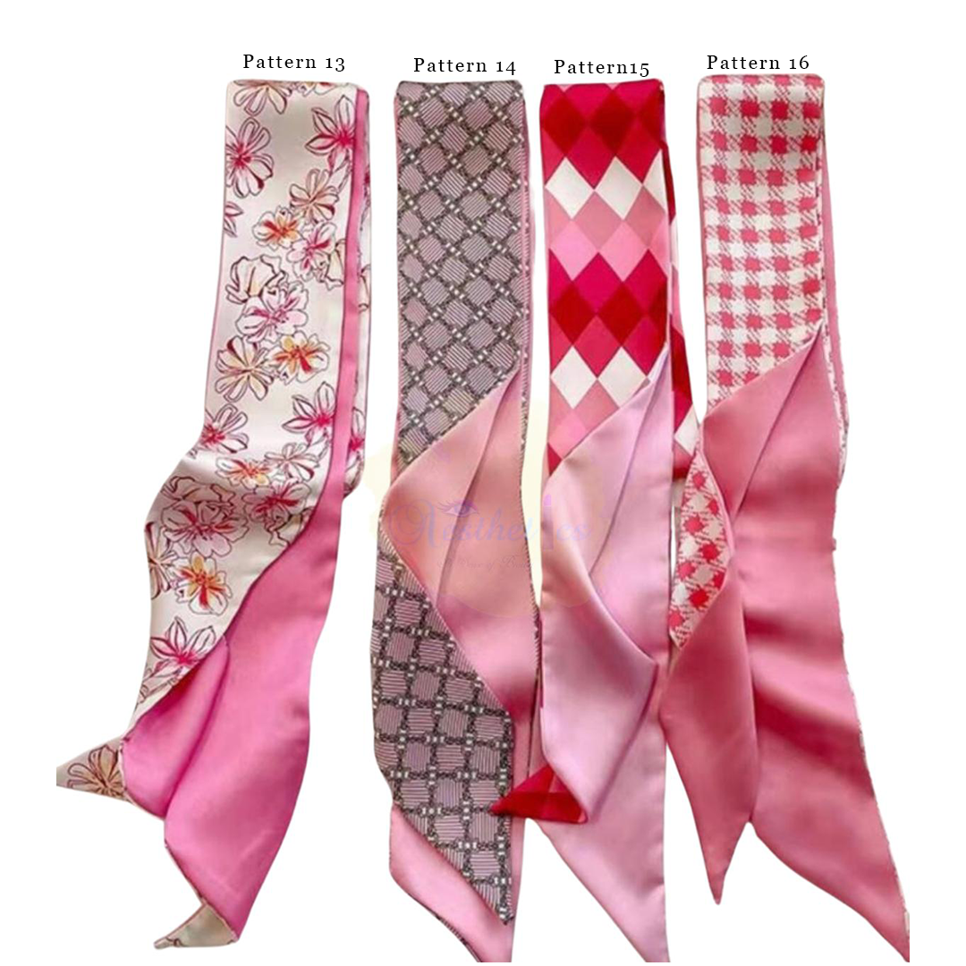 Pattern Mini Silk Scarf