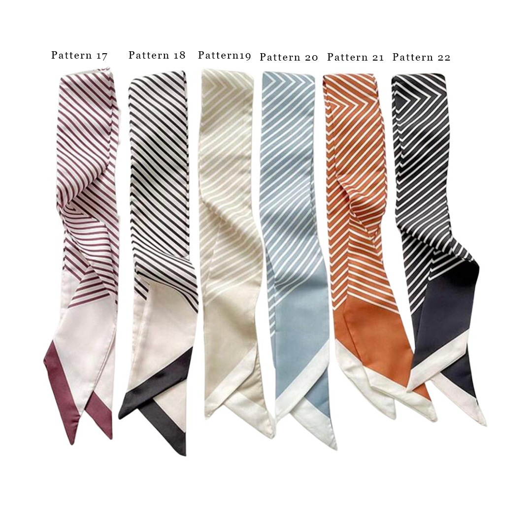Pattern Mini Silk Scarf