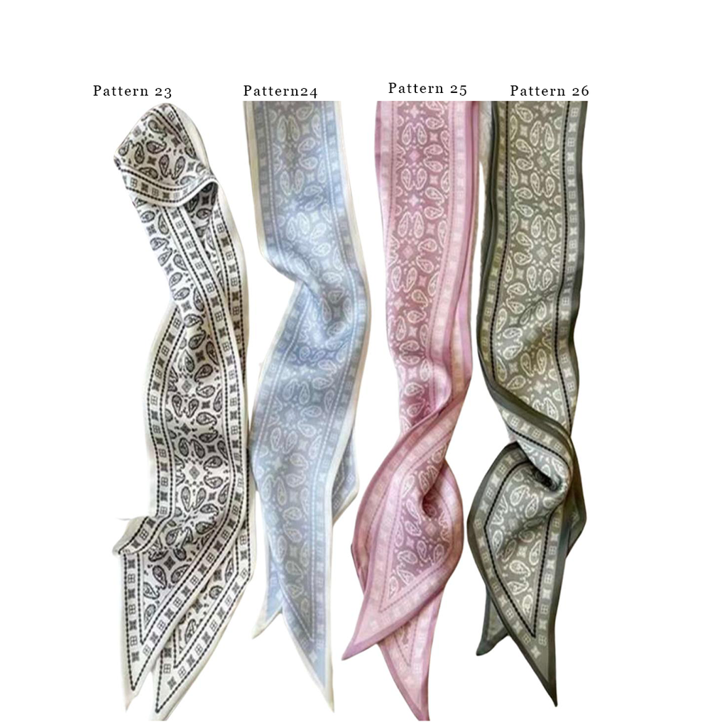 Pattern Mini Silk Scarf