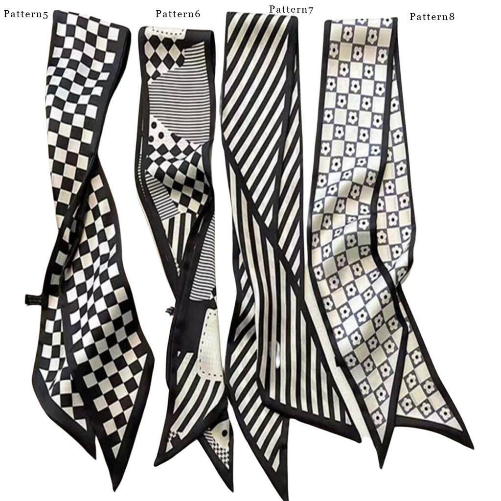 Pattern Mini Silk Scarf