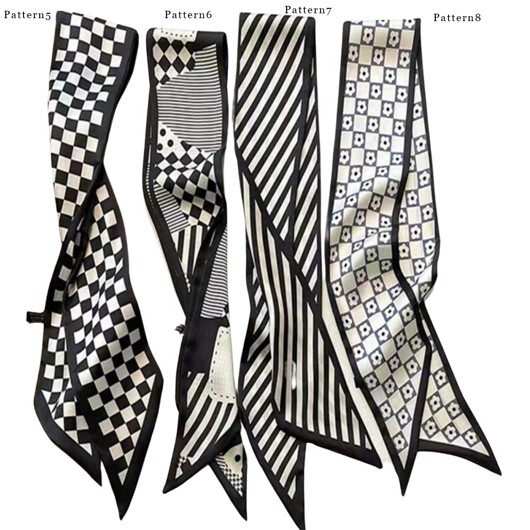 Pattern Mini Silk Scarf