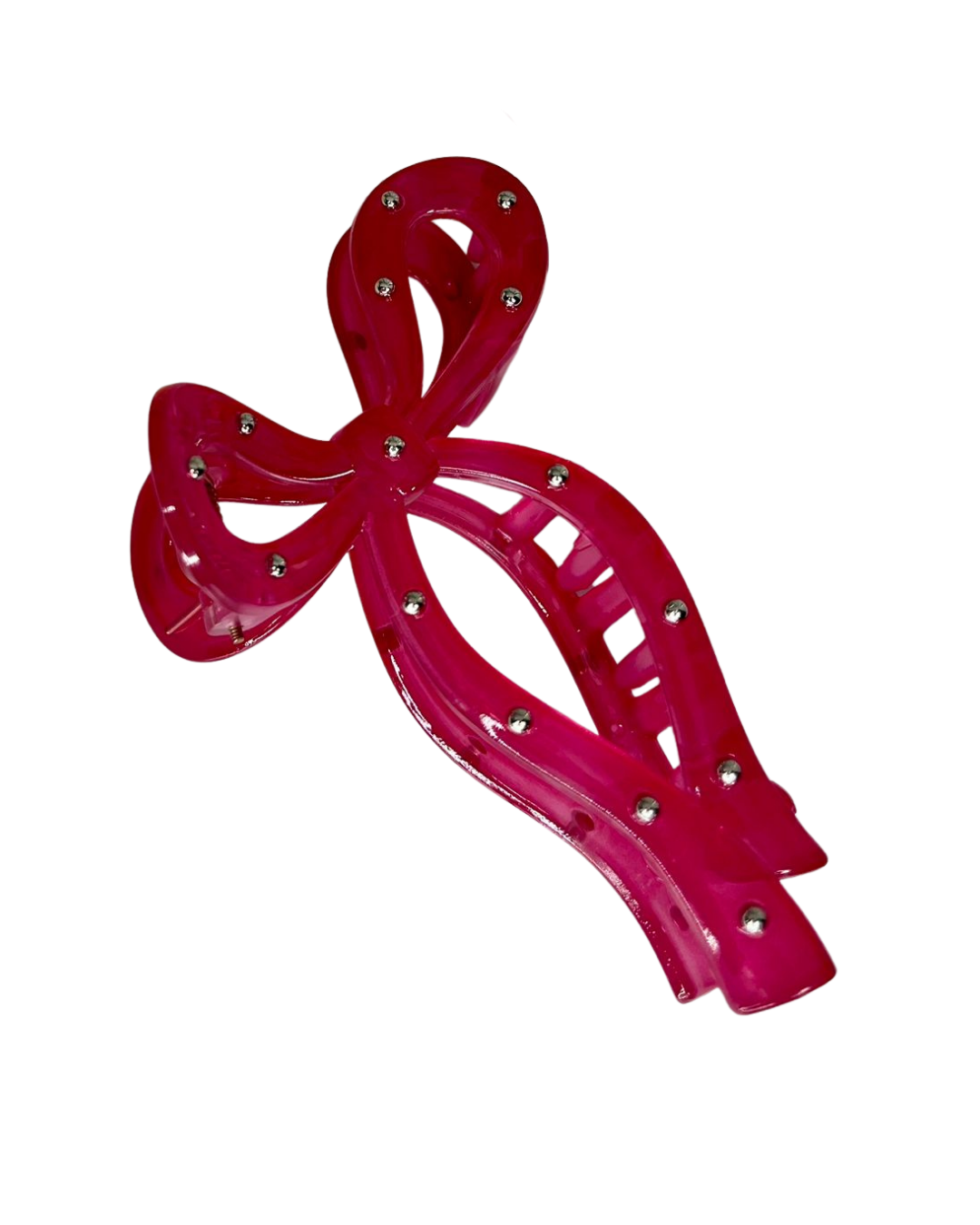 Rhinestone Bow Hair Claw Clips