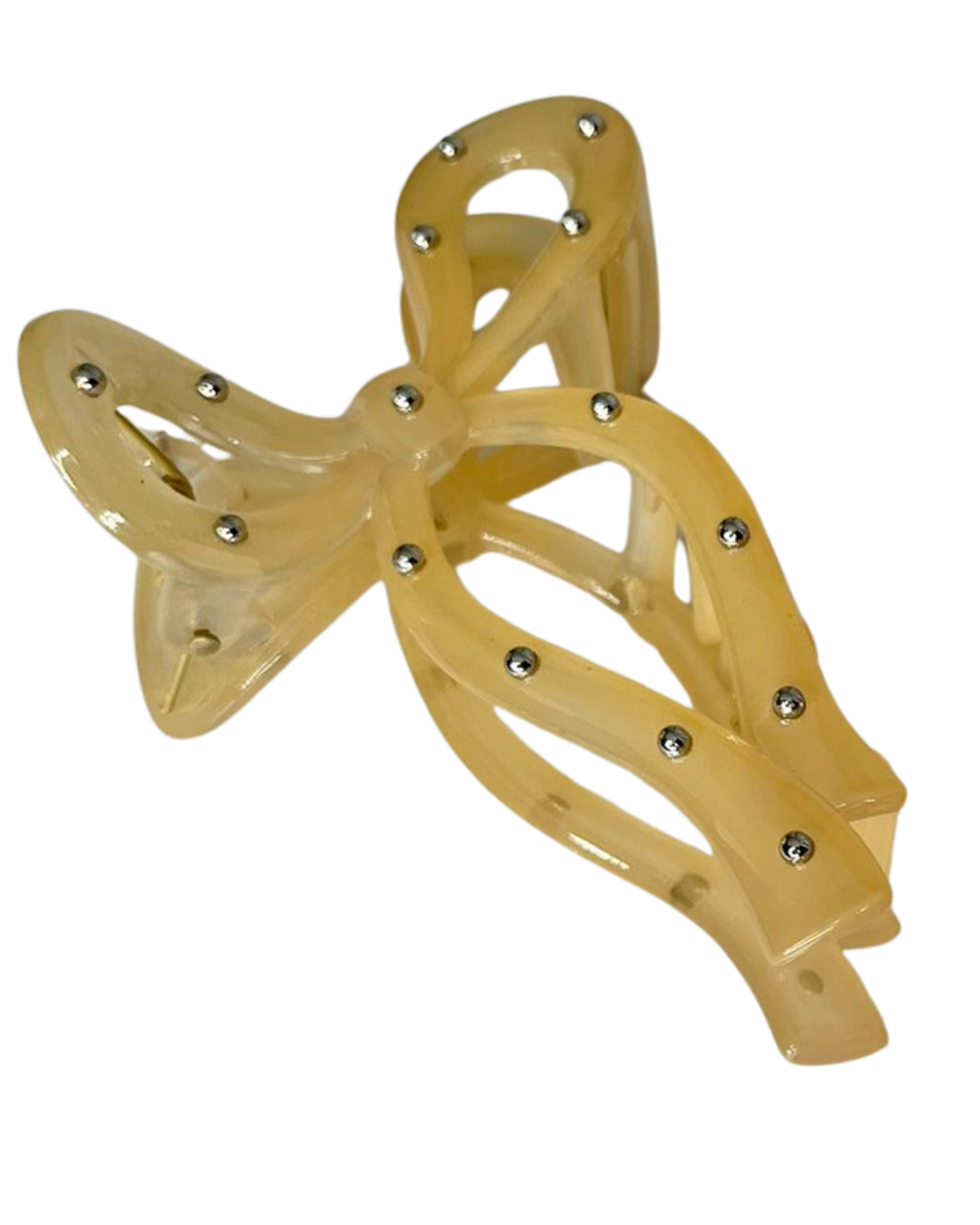 Rhinestone Bow Hair Claw Clips